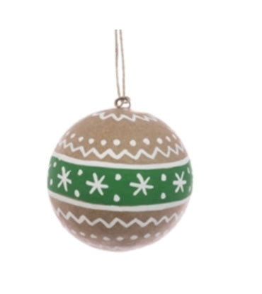Papier-mâche bauble
