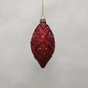 Red Yolanda Finial Bauble